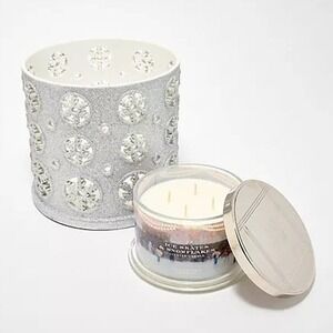 HomeWorx by Slatkin + Co. Winter Wonderland Luminary w/ 18oz Candle H496692